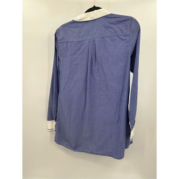 Brooks Brothers Blue Stripes White Cuffs - Picture 2 of 4